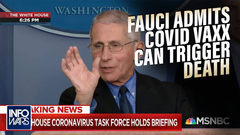 SMOKING GUN: Fauci Admits COVID Vaccines Can Trigger Death – NewsWars