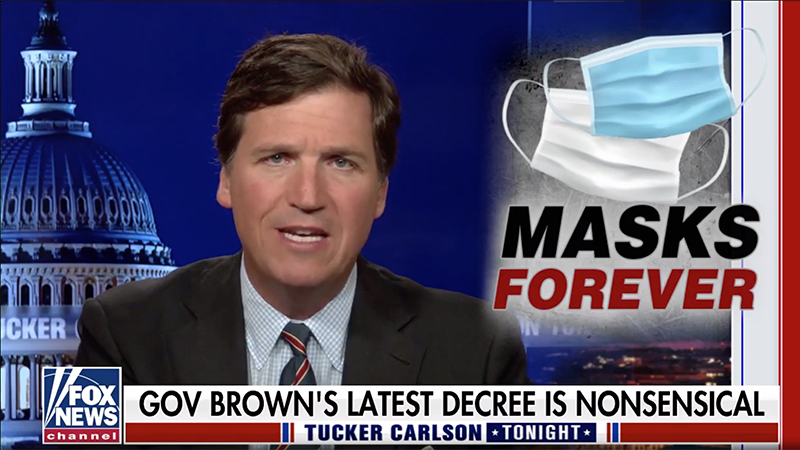 Video: Carlson Blasts Oregon Mask Mandate; “On Every Level, The Order Is Ridiculous, And Yet, Thanks To COVID The Governor Is Now God” – NewsWars