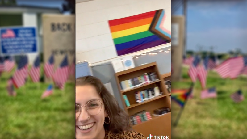 American Flags Plastered Throughout Campus After Anti-Flag Teacher Booted – NewsWars