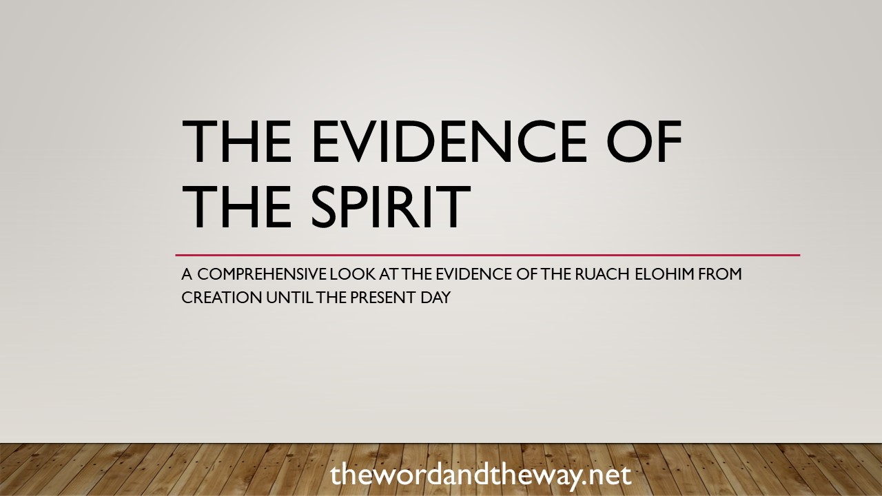 Evidence of the Holy Spirit -