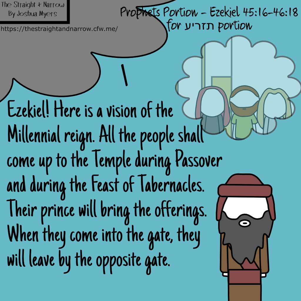 The Straight + Narrow - Prophets Portion - Ezekiel 45:16-46:18