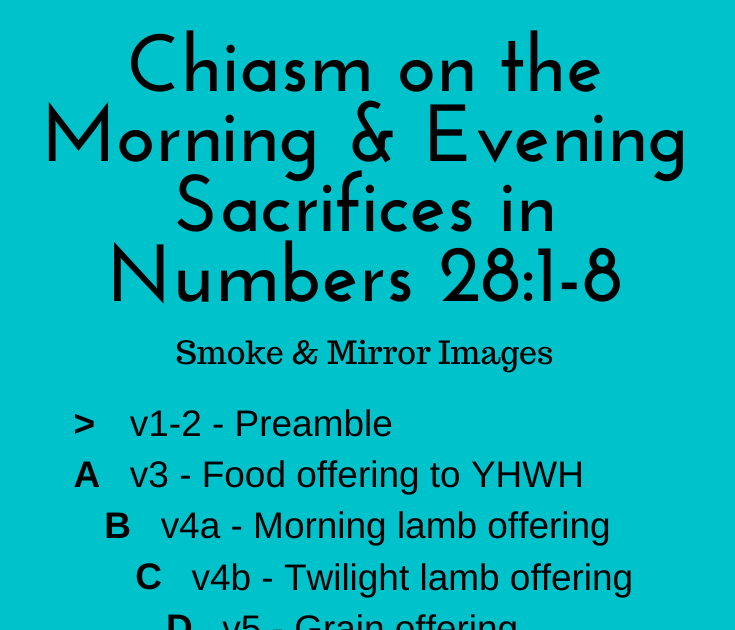 Soil from Stone: Chiasm on the Morning and Evening Sacrifices in Numbers 28