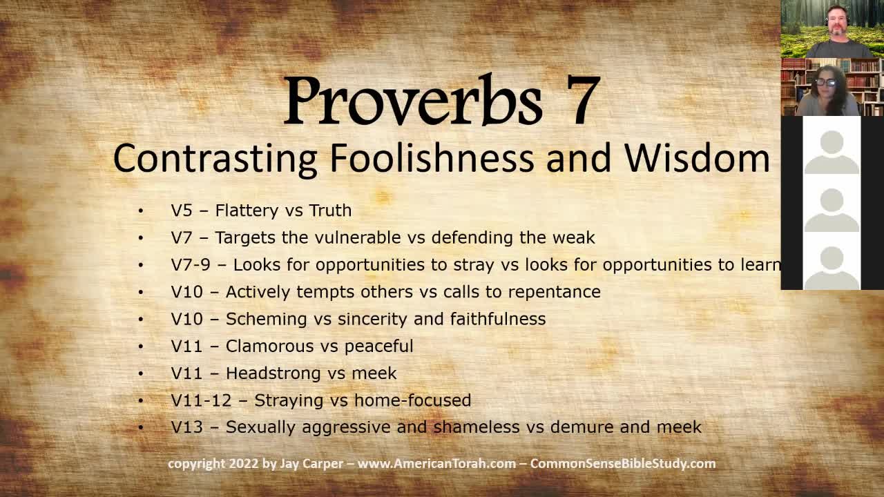 Proverbs 7 - The Utility of Moral Boundaries