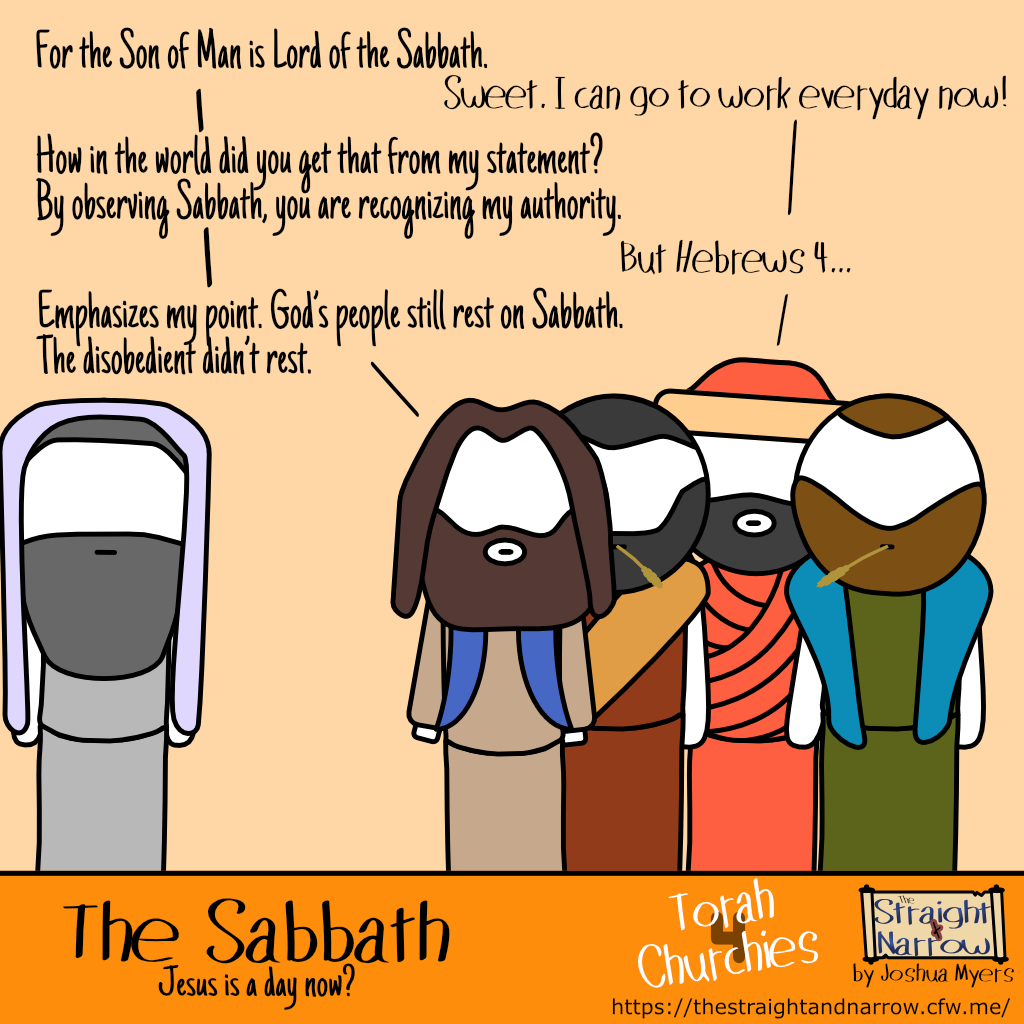 The Straight + Narrow - Torah 4 Churchies: The Sabbath - Jesus is a day now?