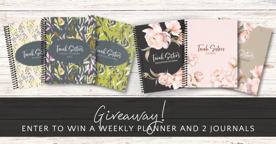 Giveaway for Four Ladies to Win Planners and Journals - Torah Sisters