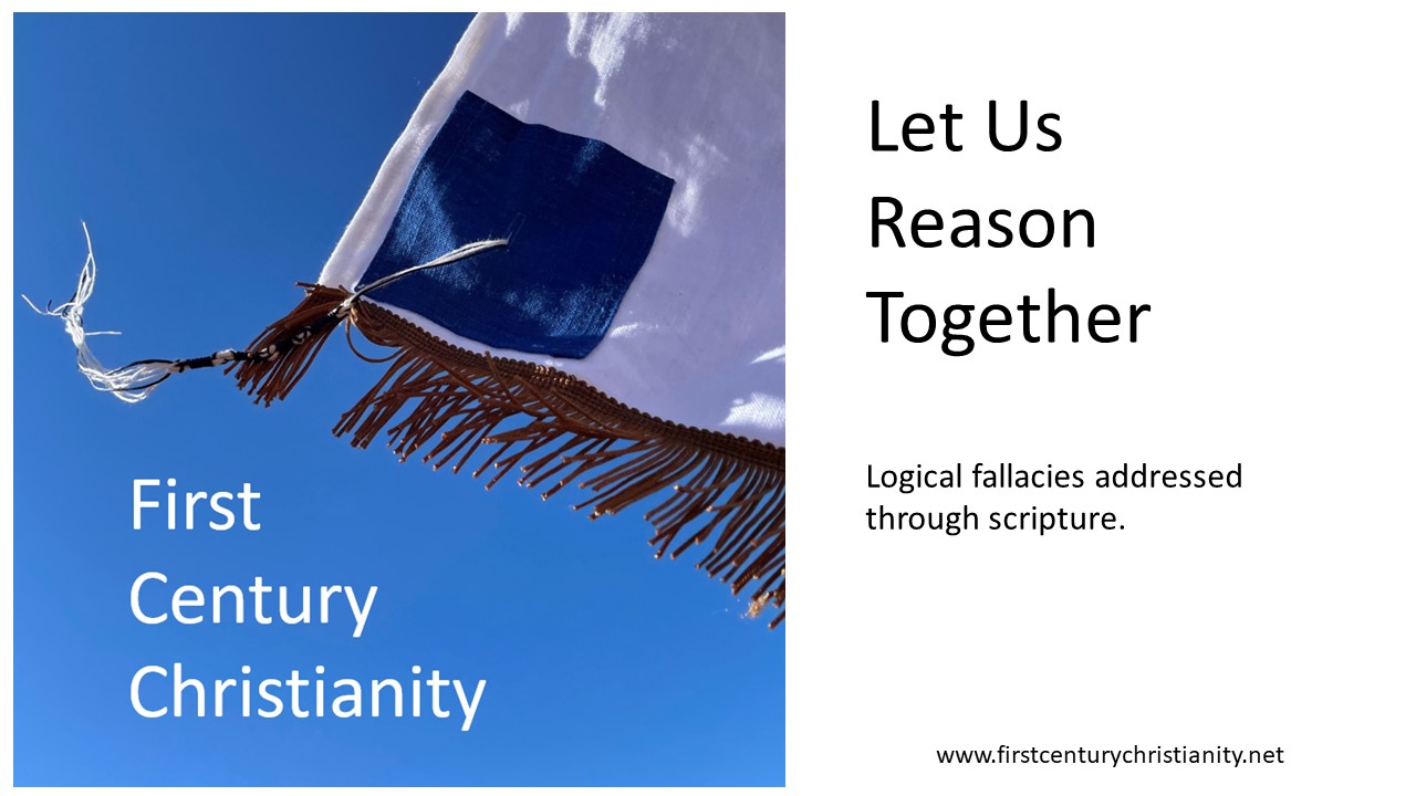 Let Us Reason Together -