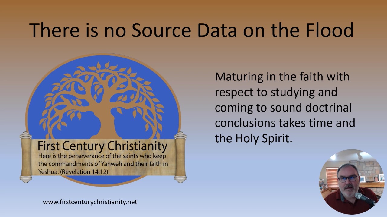 There is no Source Data on the Flood - First Century Christianity