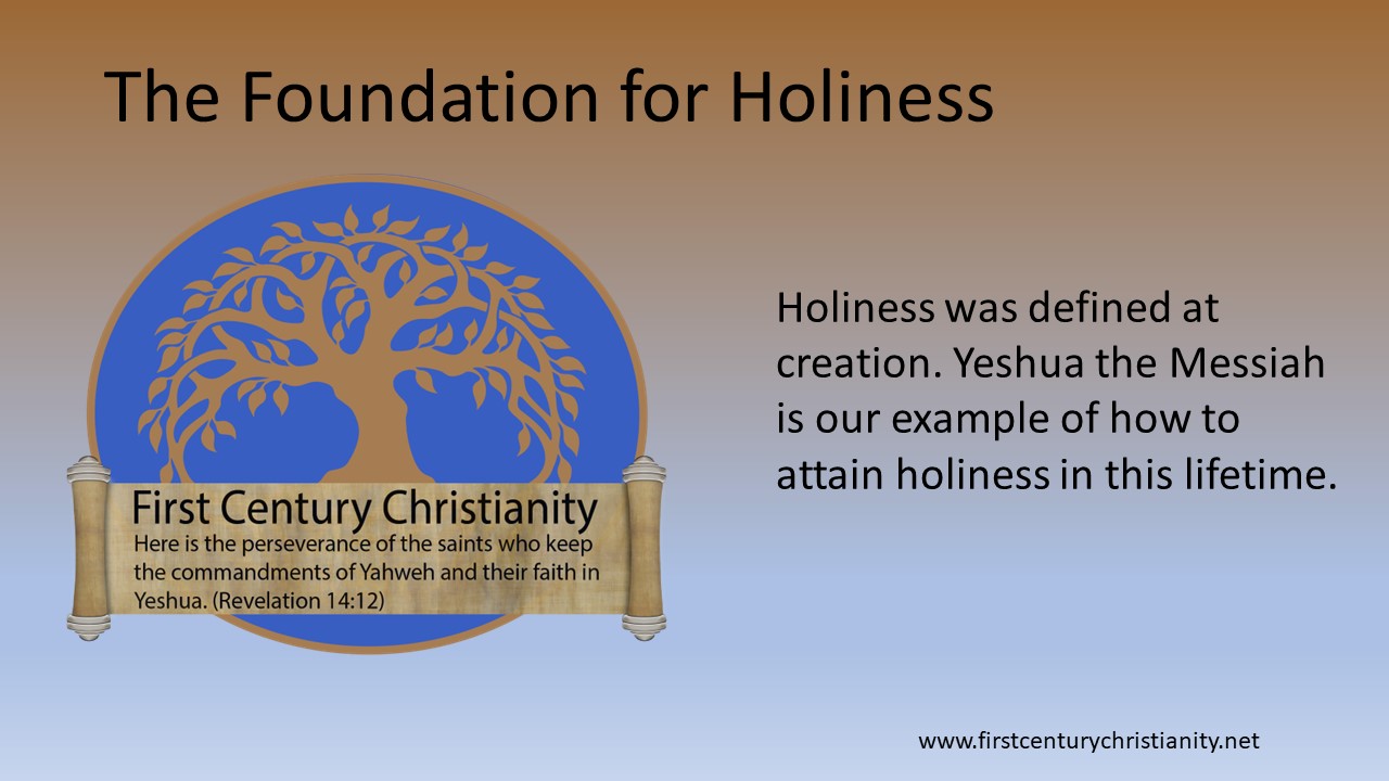 Be Holy as I am Holy - First Century Christianity