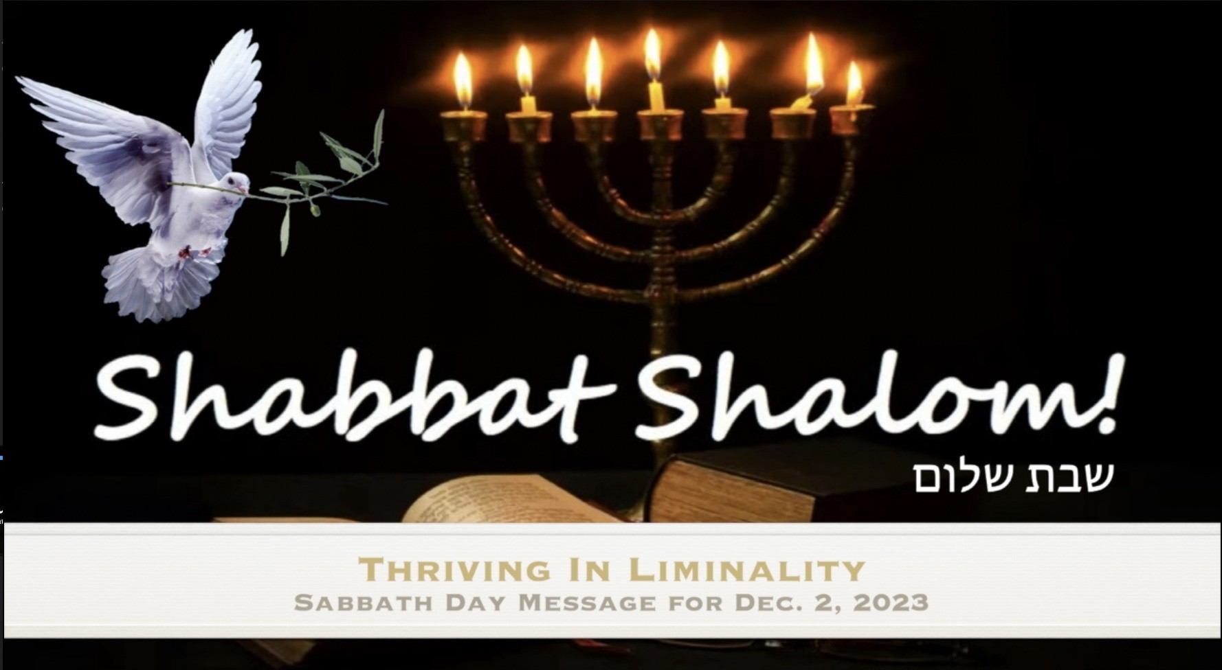 Thriving In Liminality: Sabbath Message 12/02/2023 | First Fruits Ministries