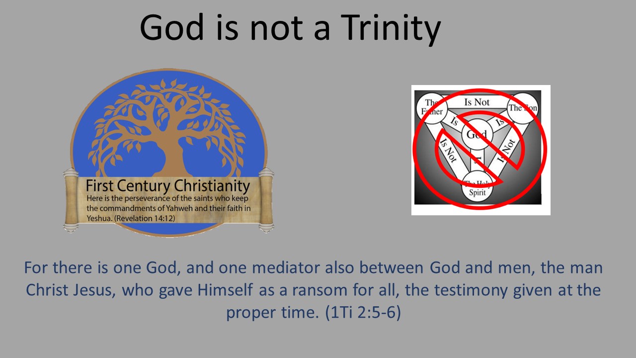 God is not a Trinity - First Century Christianity