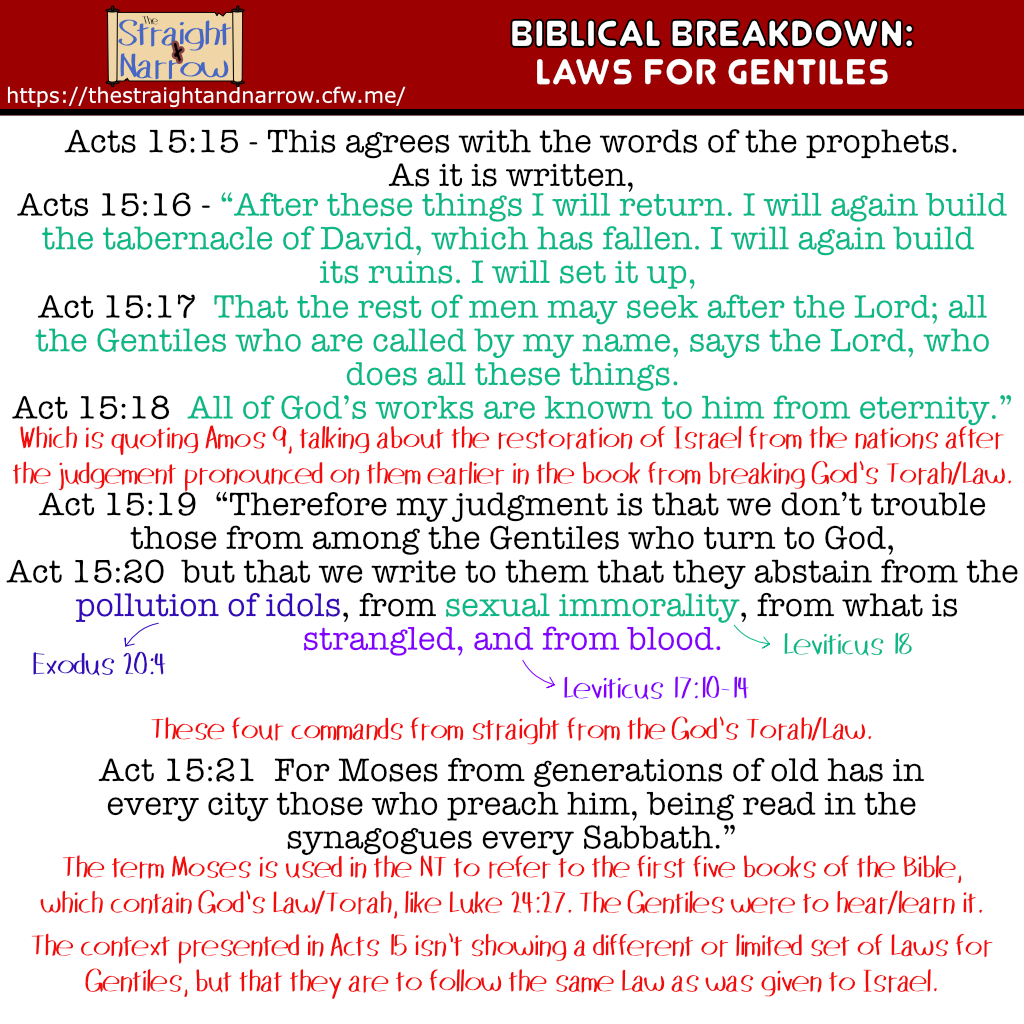 The Straight + Narrow - Biblical Breakdowns: Laws for Gentiles