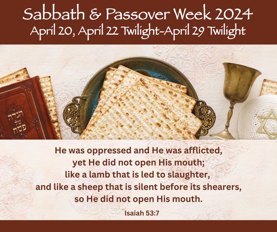 Bulletin for Shabbat and Unleavened Bread | First Fruits Ministries