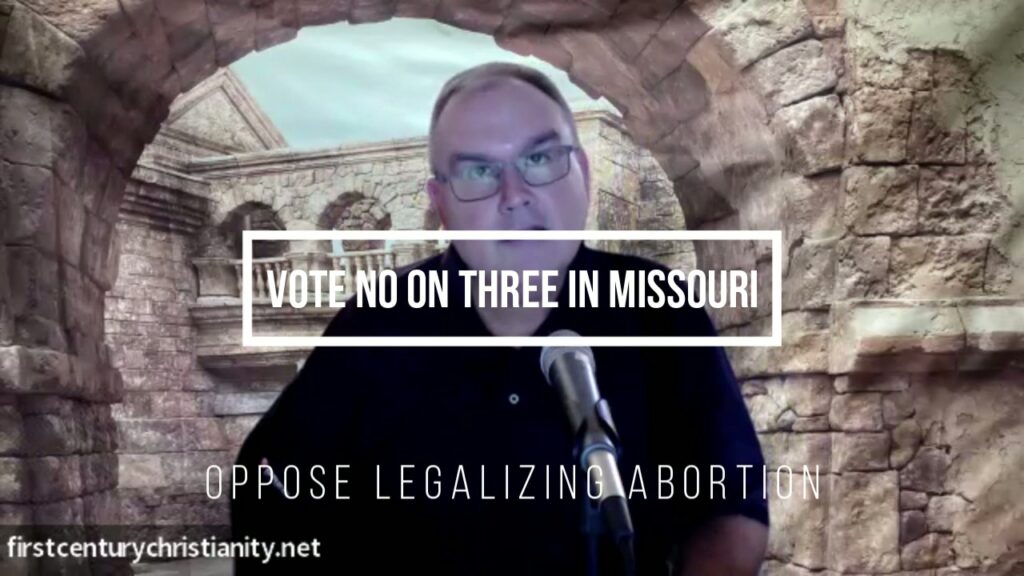 Vote No on Three in Missouri - First Century Christianity