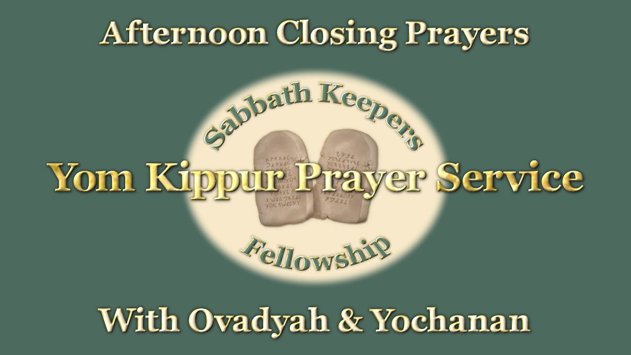 Yom haKippurim Service 09/14/2024 – Sabbath Keepers Fellowship - YouTube