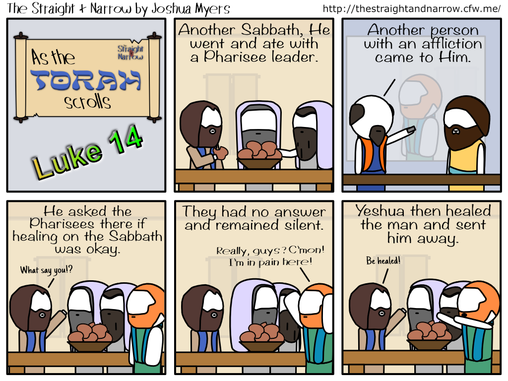 The Straight + Narrow - As The Torah Scrolls:Luke 14