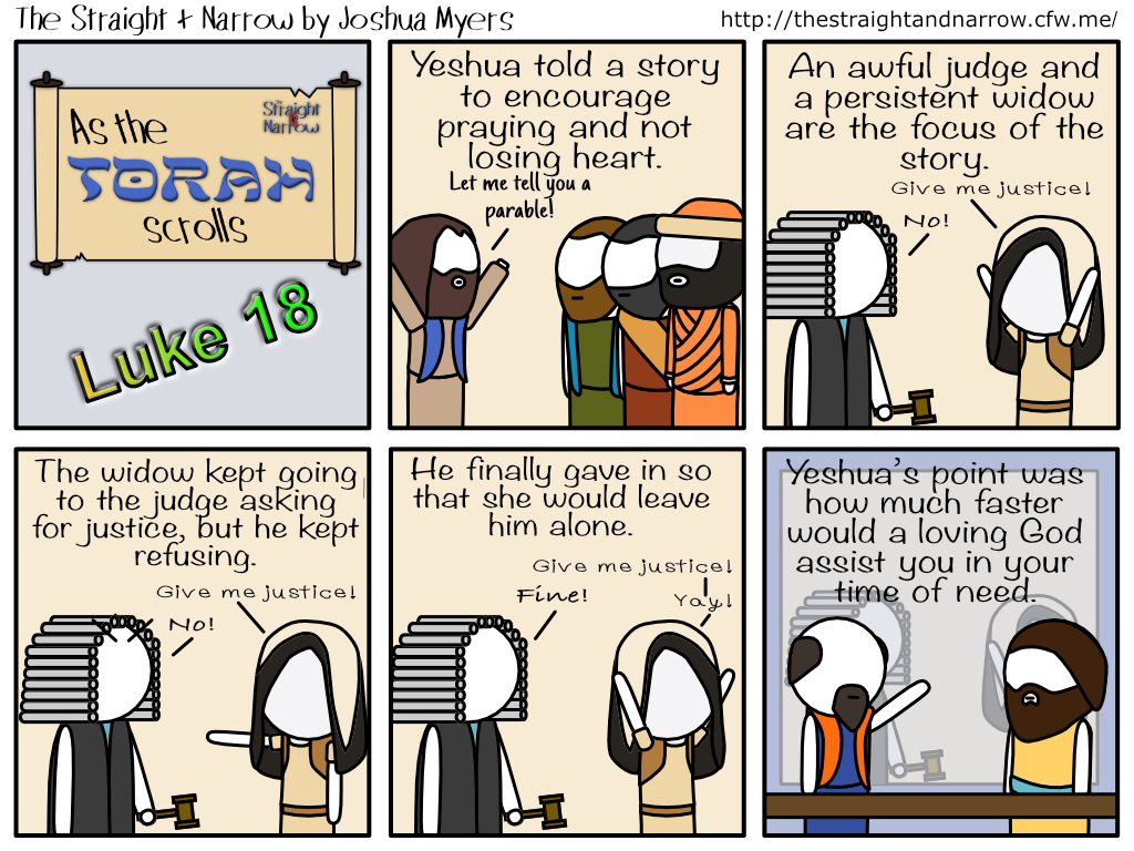 The Straight + Narrow - As The Torah Scrolls: Luke 18